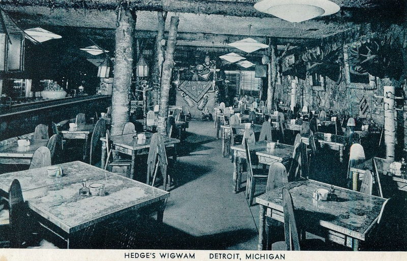 Hedges Wig Wam Restaurant - Postcard